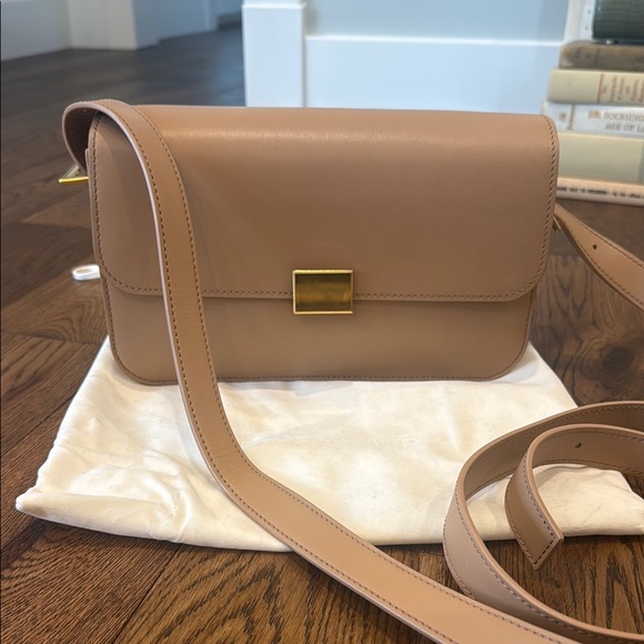 The Curated Elegant Tan Crossbody Bag with Adjustable Strap - Picture 1 of 9